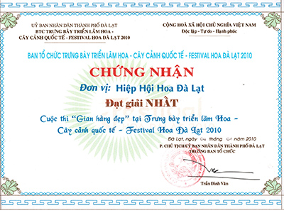 Giải nhất cuộc thi Gian Hàng Đẹp