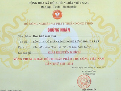 Giấy chứng nhận sản phẩm 