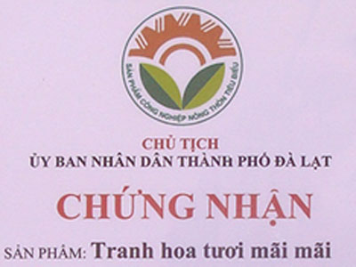 Giấy chứng nhận sản phẩm 